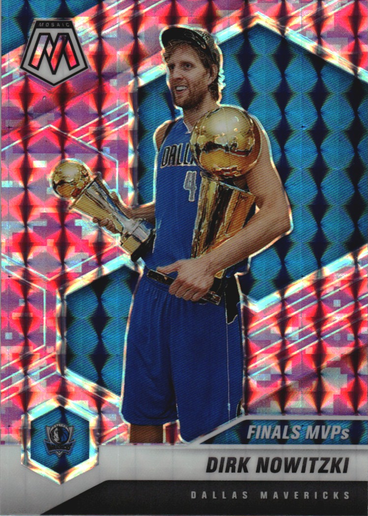 2020-21 Panini Mosaic Mosaic Camo Pink #298 Dirk Nowitzki