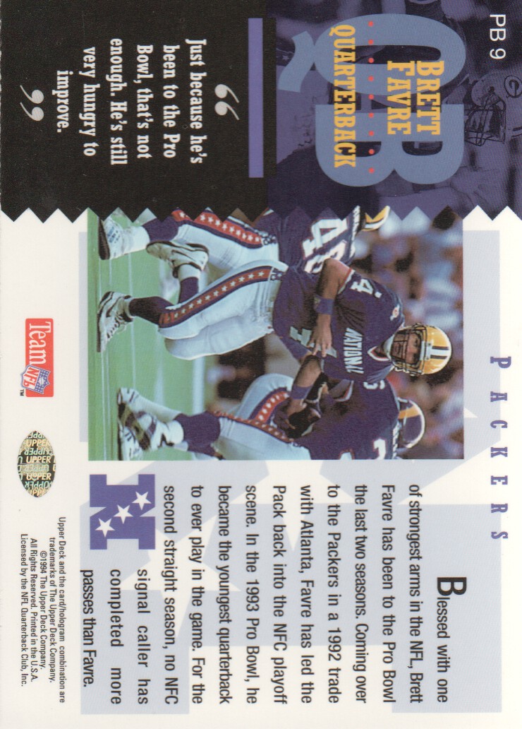 1994 Upper Deck Pro Bowl Shannon Sharpe #PB3