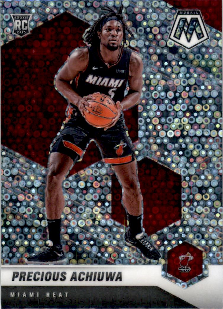 2020-21 Panini Mosaic Mosaic Fast Break Silver #215 Precious Achiuwa