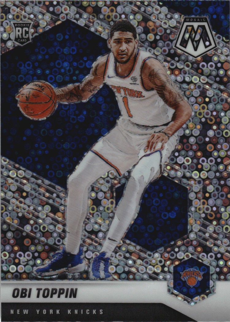 2020-21 Panini Mosaic Mosaic Fast Break Silver #220 Obi Toppin