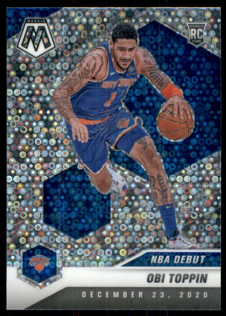 2020-21 Panini Mosaic Mosaic Fast Break Silver #273 Obi Toppin
