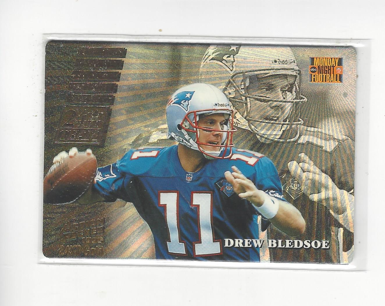 1995 Action Packed Monday Night Football 24K Gold #6 Drew Bledsoe