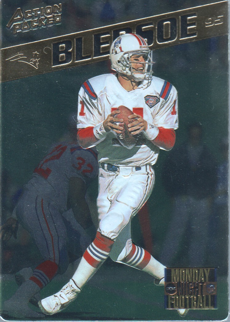 NFL MAMMOTH CARDS DREW BLEDSOE 1994 ACTION PACKED + Braille Card