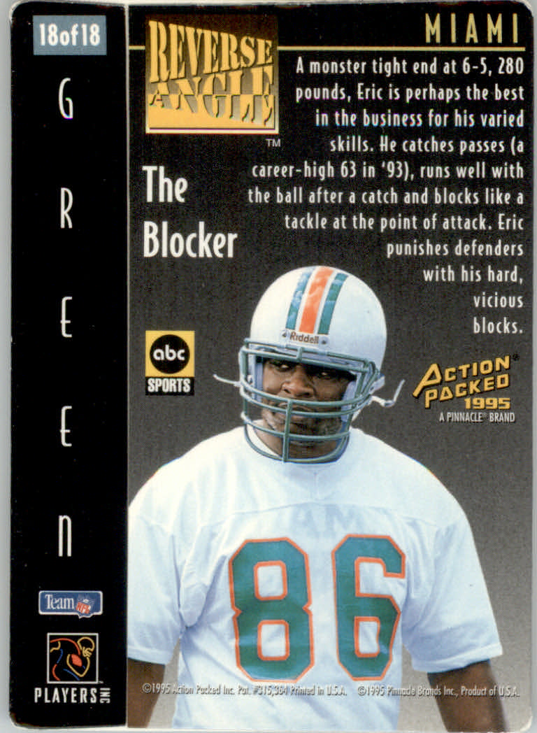 1995 Action Packed Monday Night Football Cards - Picture 29 of 29