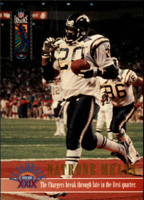 1995 Classic NFL Experience Super Bowl Inserts #SBF3 Natrone Means - NM-MT