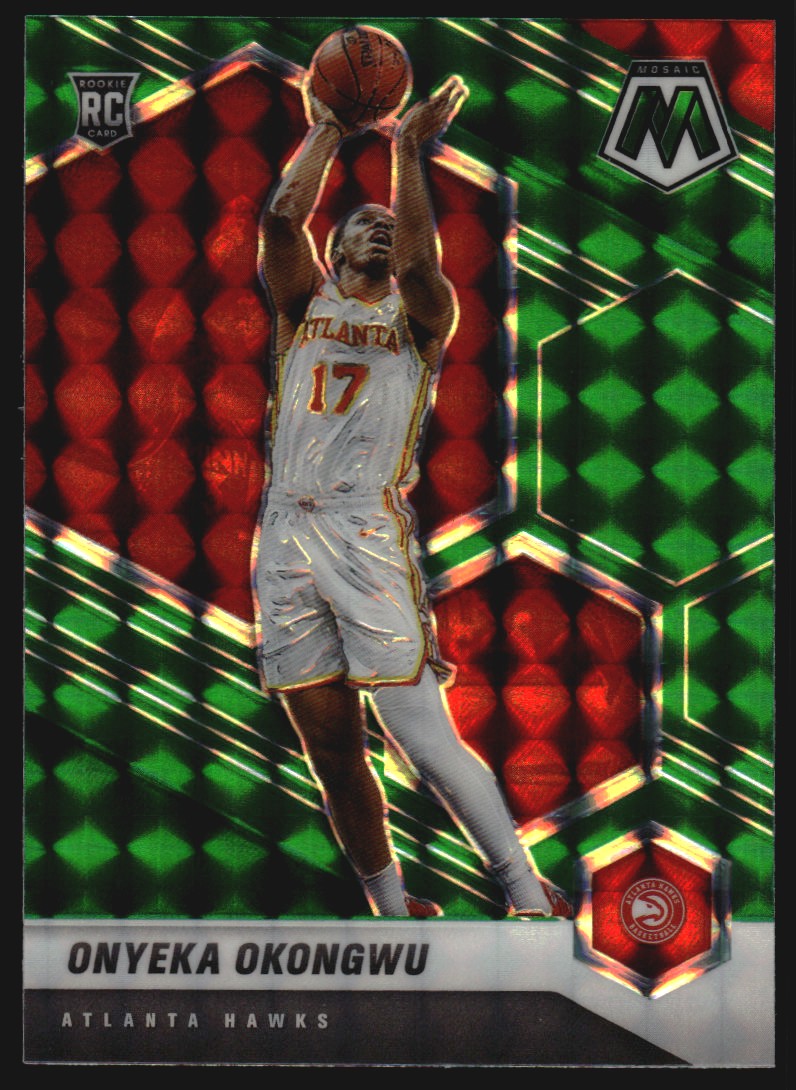 2020-21 Panini Mosaic Mosaic Green #225 Onyeka Okongwu