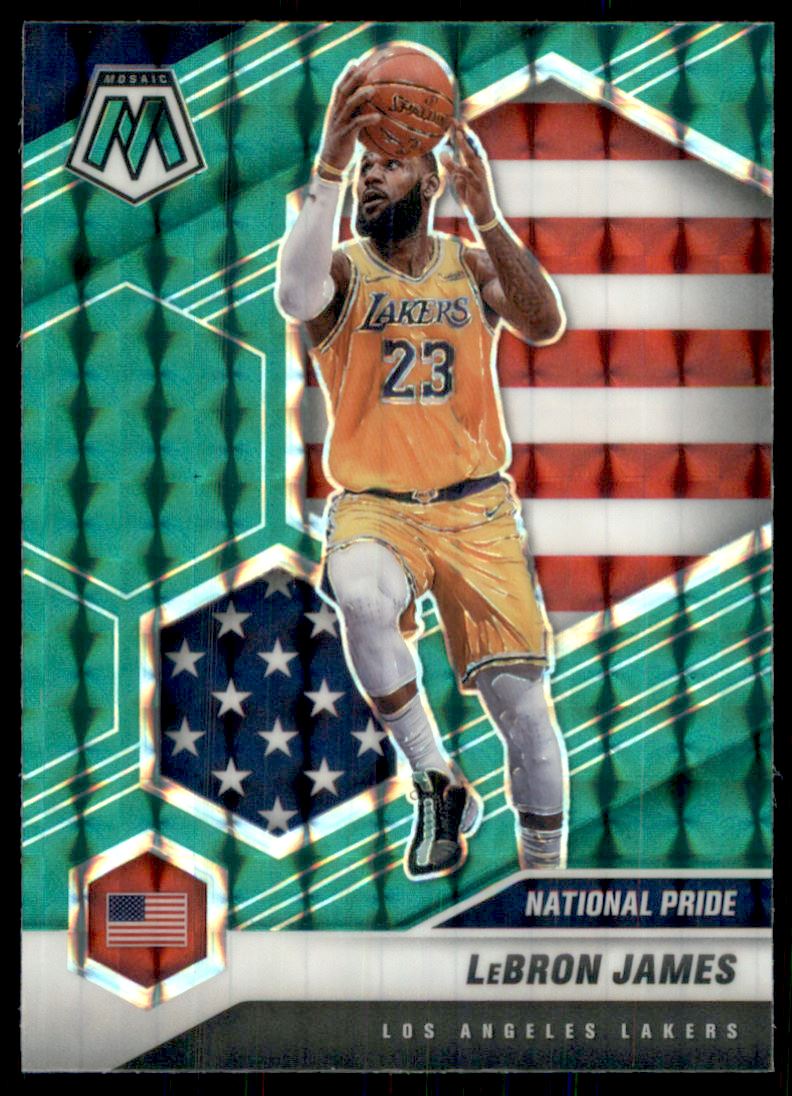 2020-21 Panini Mosaic Mosaic Green #247 LeBron James