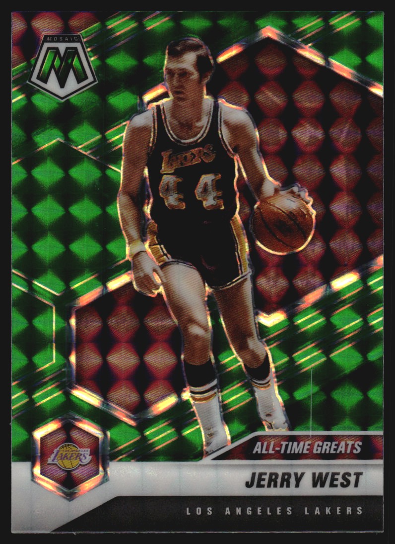 2020-21 Panini Mosaic Mosaic Green #293 Jerry West