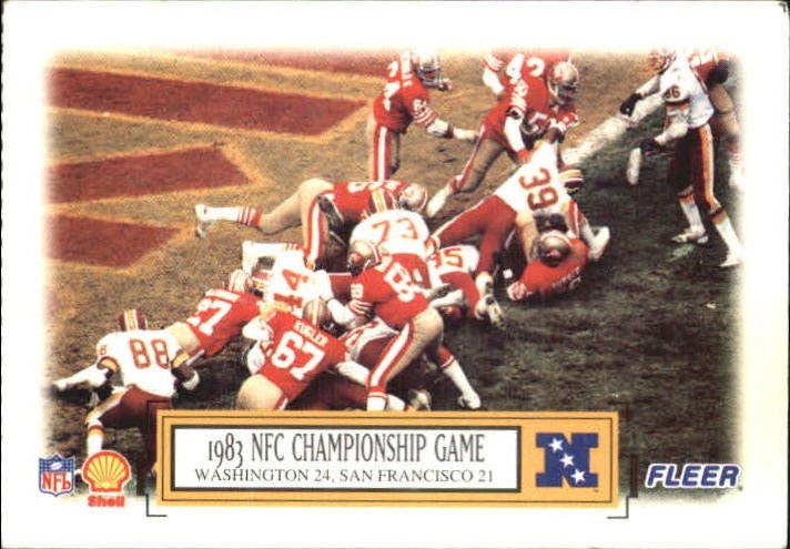 1995 Fleer Shell #8 1983 NFC Championship Game - NM-MT