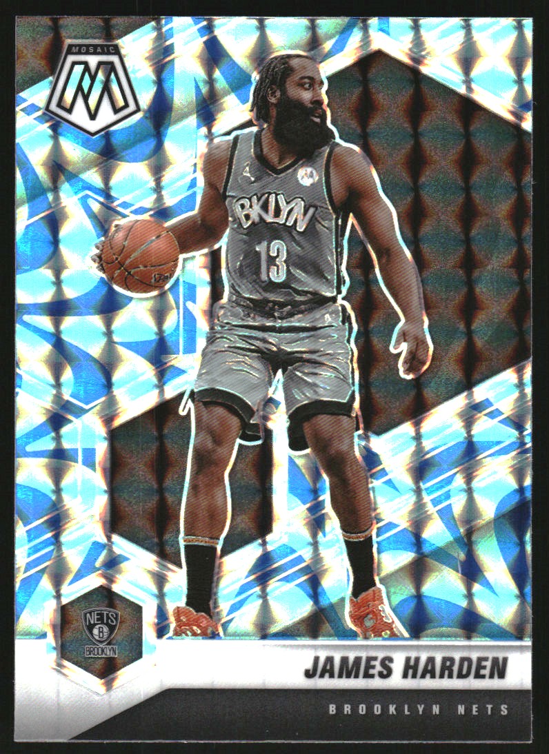 2020-21 Panini Mosaic Mosaic Reactive Blue #173 James Harden