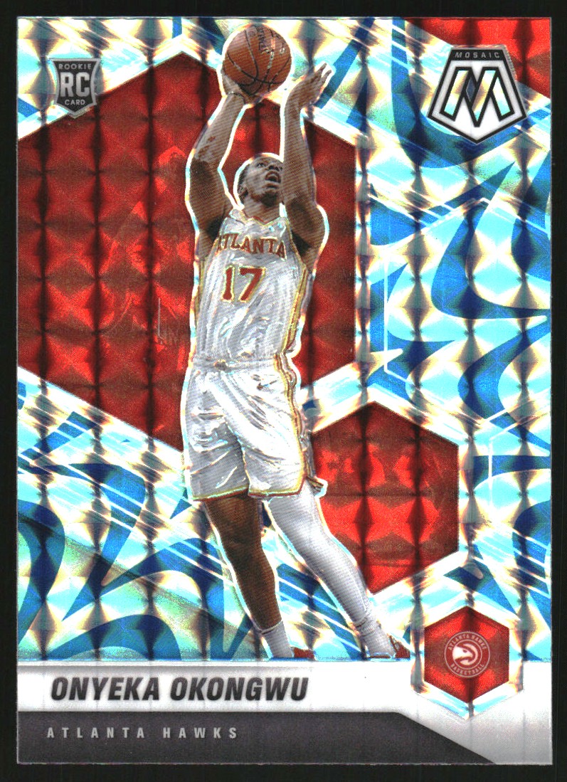2020-21 Panini Mosaic Mosaic Reactive Blue #225 Onyeka Okongwu