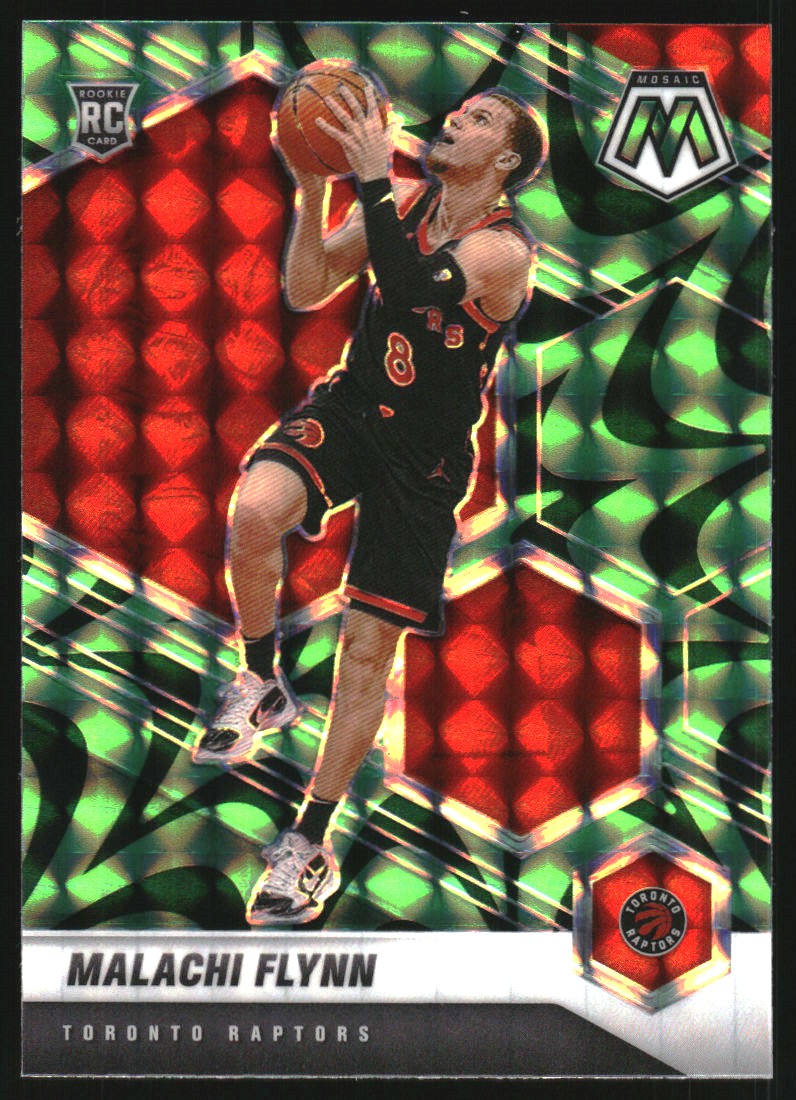 2020-21 Panini Mosaic Mosaic Reactive Green #236 Malachi Flynn