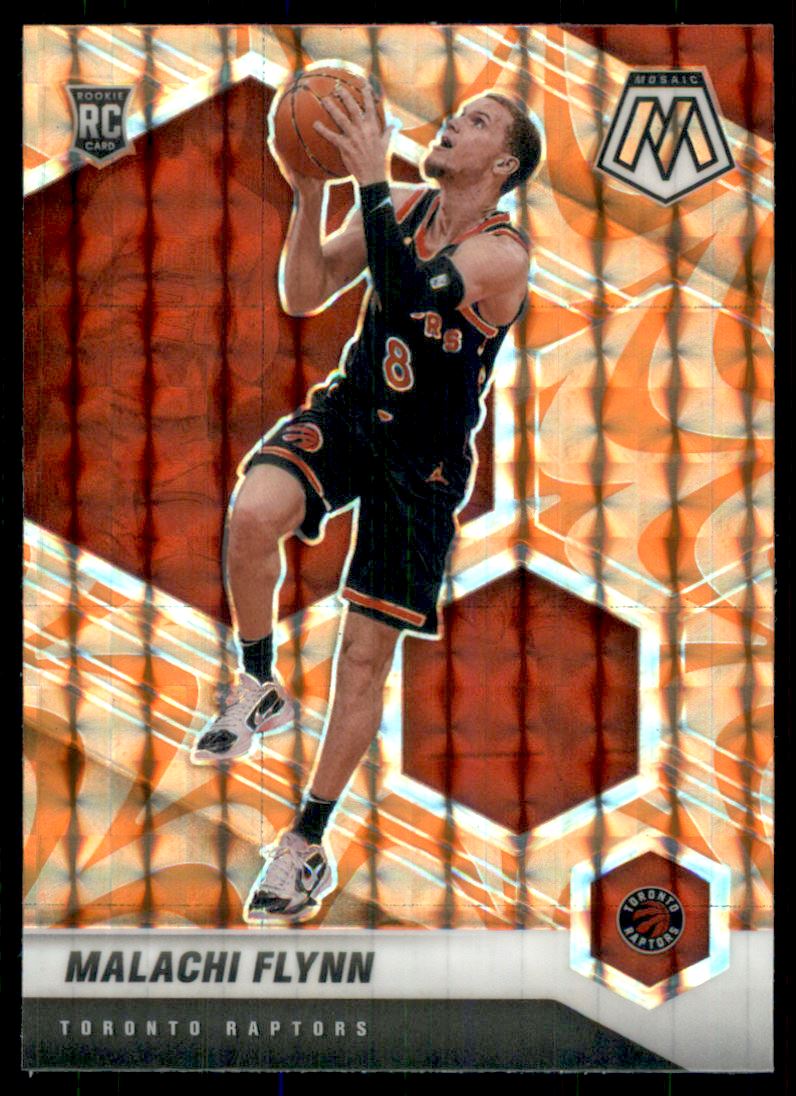 2020-21 Panini Mosaic Mosaic Reactive Orange #236 Malachi Flynn