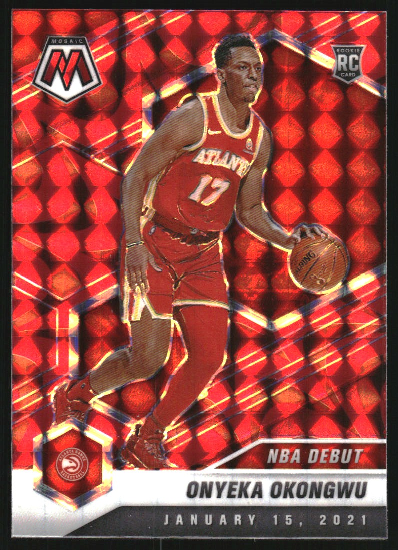 2020-21 Panini Mosaic Mosaic Reactive Red #274 Onyeka Okongwu