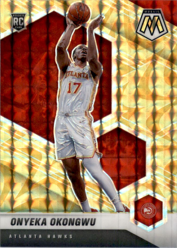 2020-21 Panini Mosaic Mosaic Reactive Yellow #225 Onyeka Okongwu