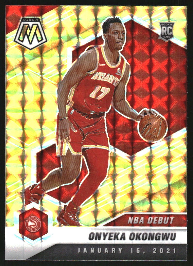 2020-21 Panini Mosaic Mosaic Reactive Yellow #274 Onyeka Okongwu