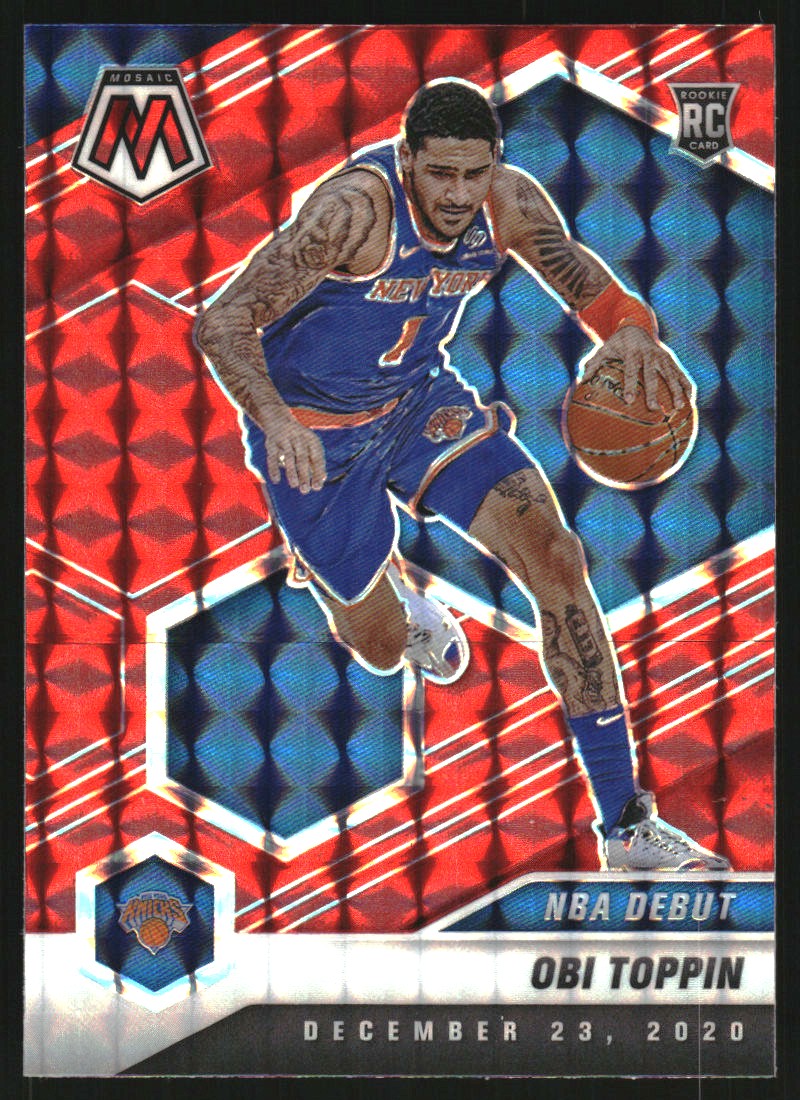 2020-21 Panini Mosaic Mosaic Red #273 Obi Toppin
