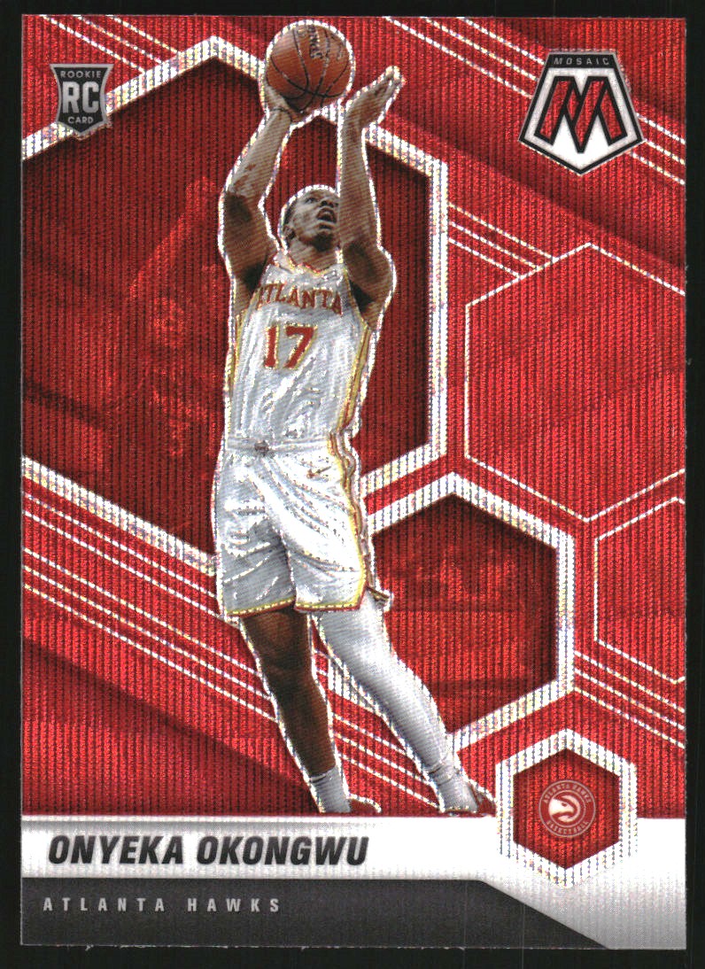 2020-21 Panini Mosaic Mosaic Red Wave #225 Onyeka Okongwu