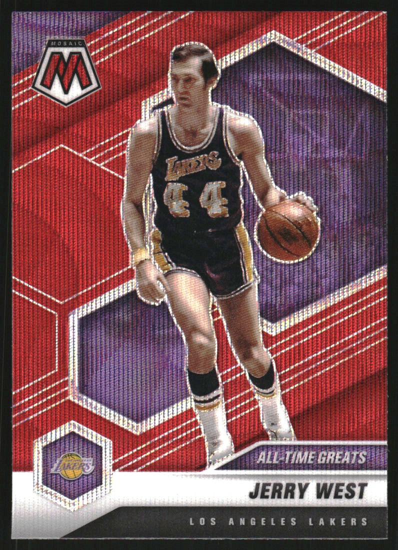 2020-21 Panini Mosaic Mosaic Red Wave #293 Jerry West