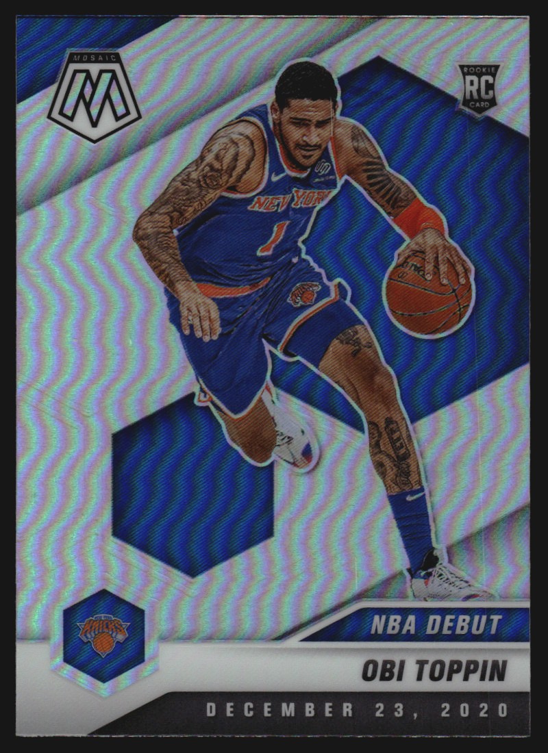 2020-21 Panini Mosaic Silver #273 Obi Toppin