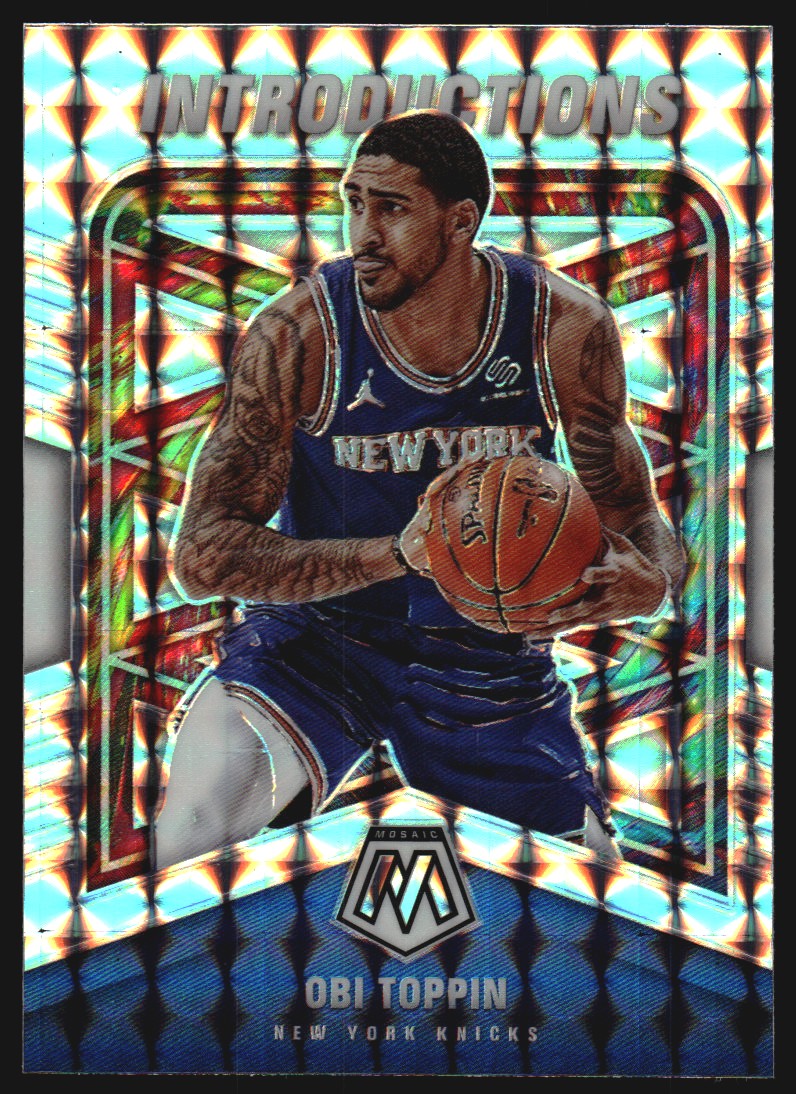 2020-21 Panini Mosaic Introductions Mosaic #6 Obi Toppin