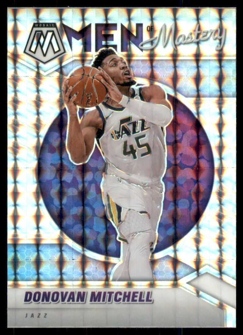 2020-21 Panini Mosaic Men of Mastery Mosaic #8 Donovan Mitchell