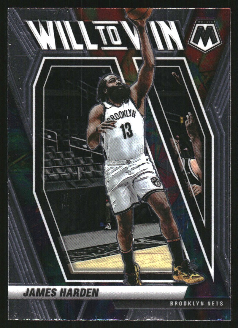 2020-21 Panini Mosaic Will to Win Mosaic #8 James Harden