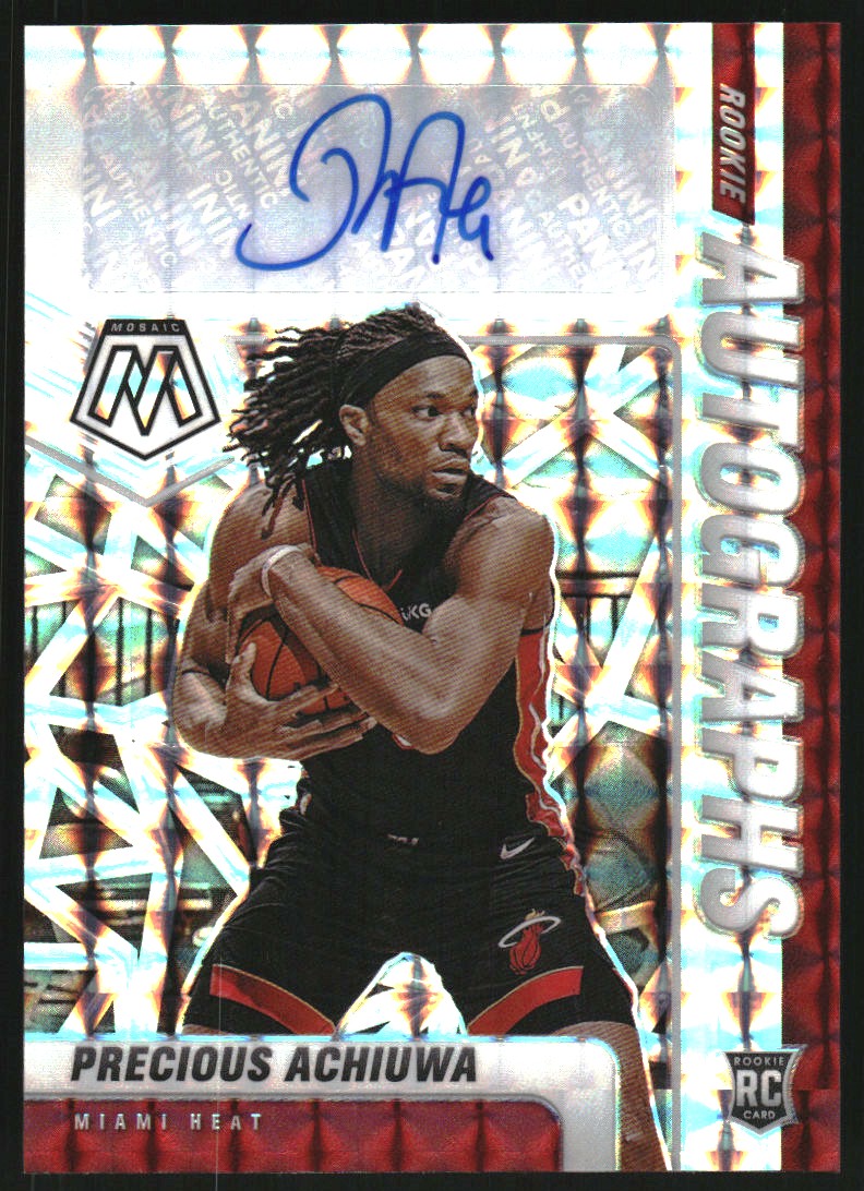 2020-21 Panini Mosaic Rookie Autographs Mosaic #27 Precious Achiuwa