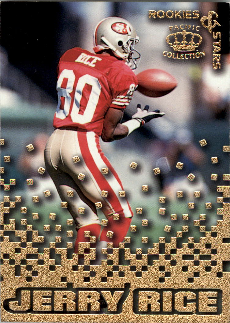 1995 Pacific Triple Folders Rookies and Stars #RS28 Jerry Rice