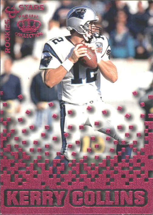 1995 Pacific Triple Folders Rookies and Stars Raspberry #3 Kerry Collins