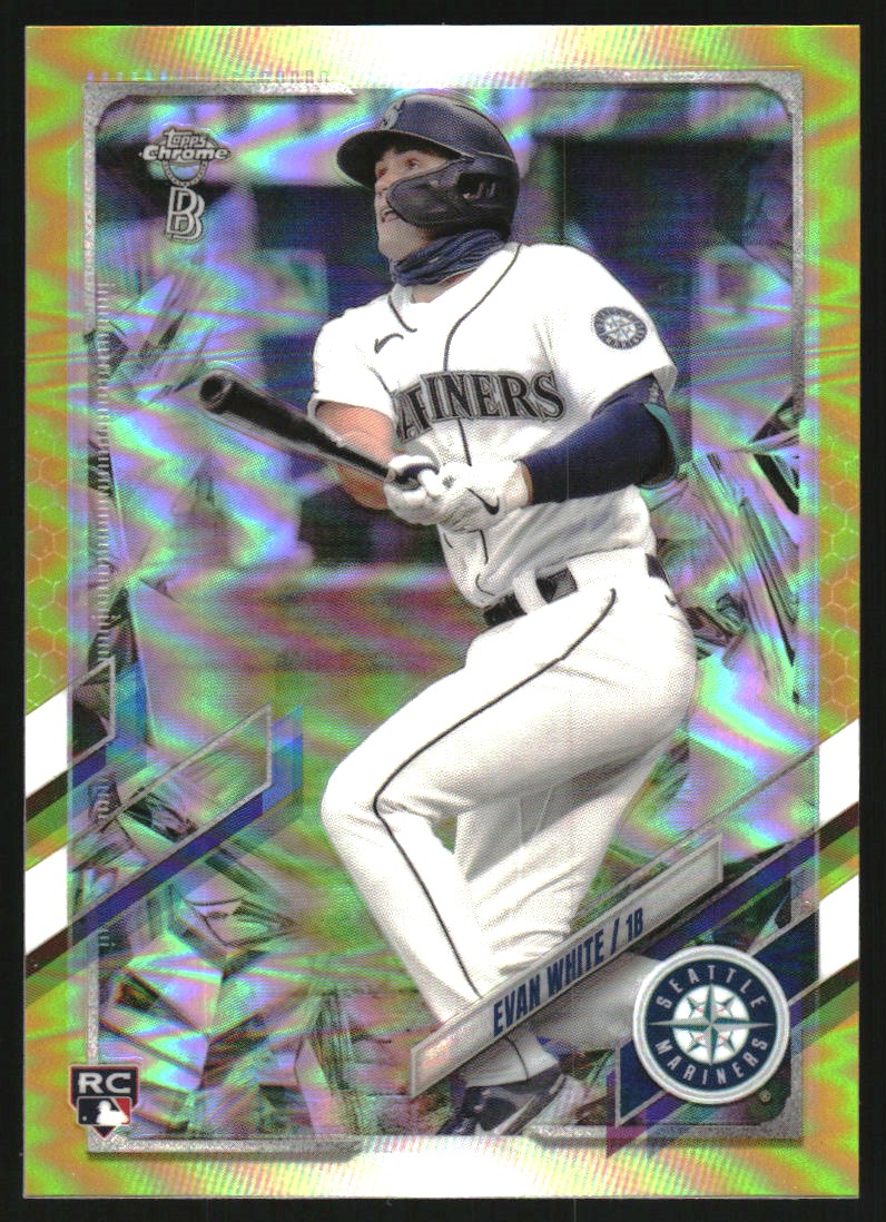 2021 Topps Chrome Ben Baller Gold Refractors #61 Evan White