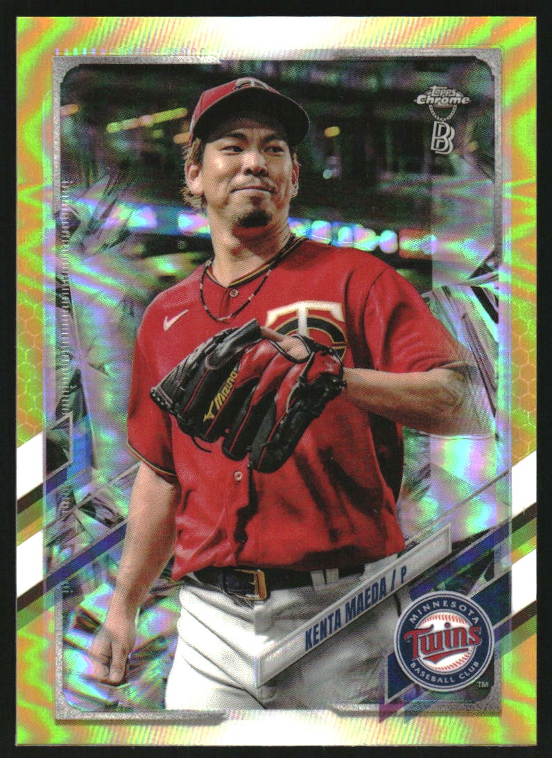 2021 Topps Chrome Ben Baller Gold Refractors #171 Kenta Maeda
