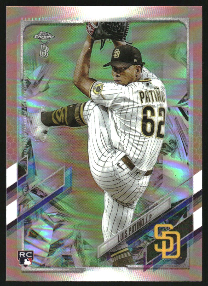 2021 Topps Chrome Ben Baller Rose Gold Refractors #196 Luis Patino