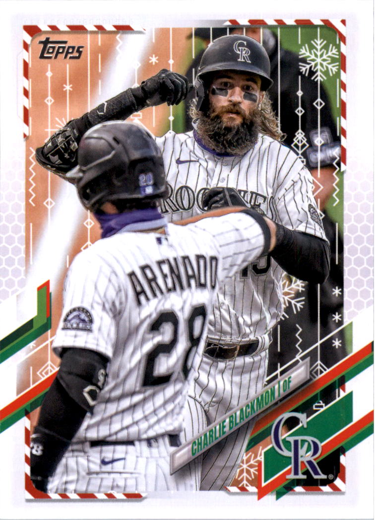 2021 Topps Walmart Holiday Baseball Card Pick (Base)