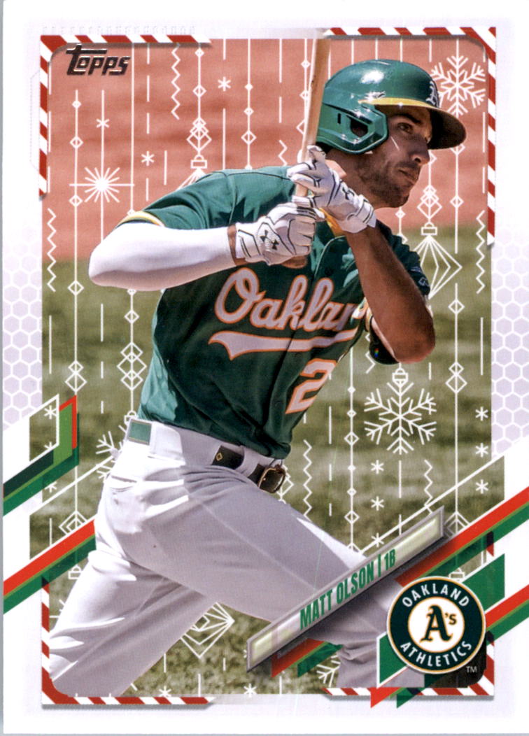 2021 Topps Walmart Holiday Baseball Card Pick (Base)