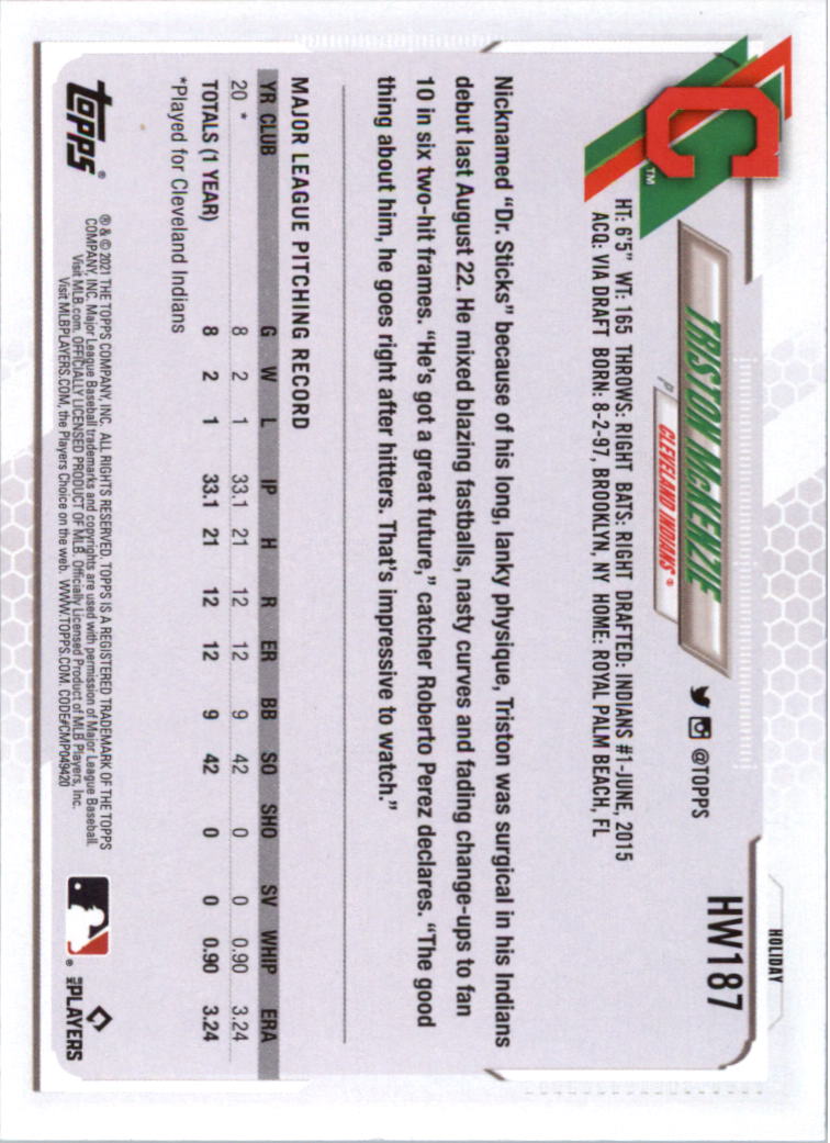 2021 Topps Walmart Holiday Baseball Card Pick (Base)