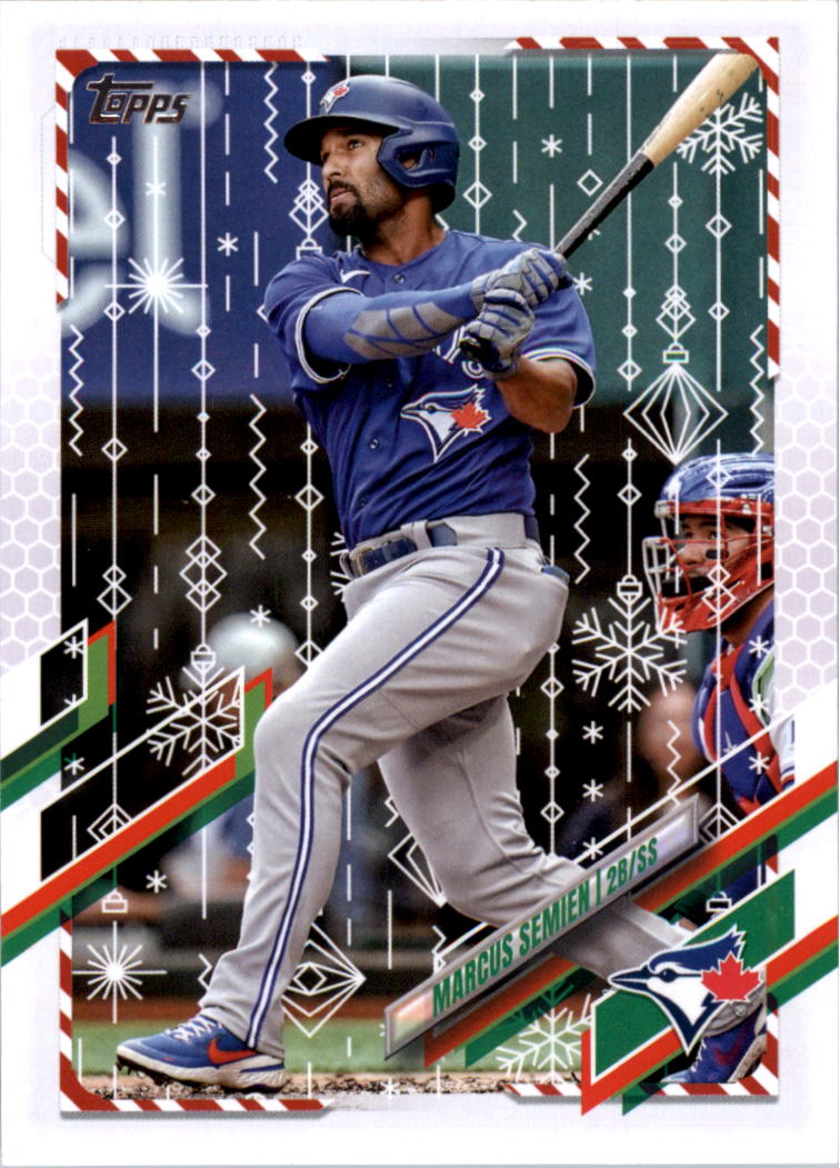 2021 Topps Walmart Holiday Baseball Card Pick (Base)