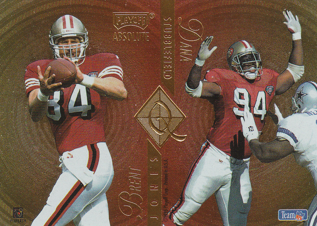 "Tarjetas de inserción de fútbol americano ""Quad Series"" de Absolute (Playoffs) 1995 - Imagen 12 de 13