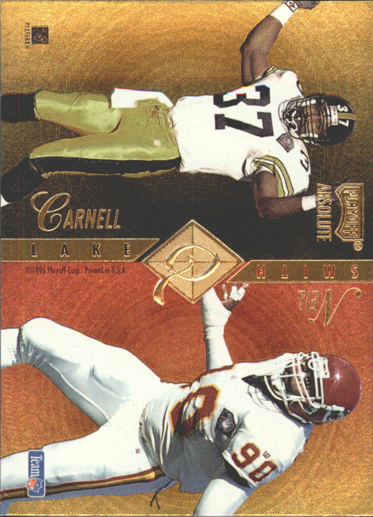 1995 Absolute Quad Series #Q48 Carnell Lake/Neil Smith/Rod Smith DB/Kevin Greene back image