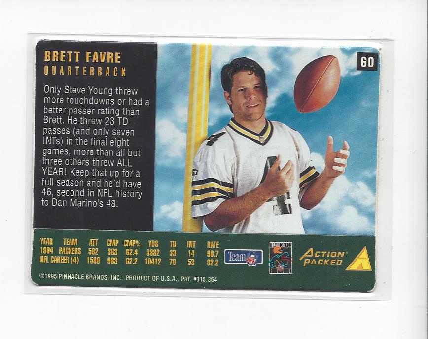 Brett Favre cards (1991-2001) Packers - You Choose - Picture 49 of 372
