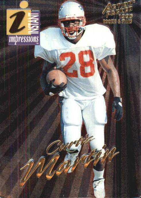 1995 Action Packed Rookies/Stars Instant Impressions #10 Curtis Martin