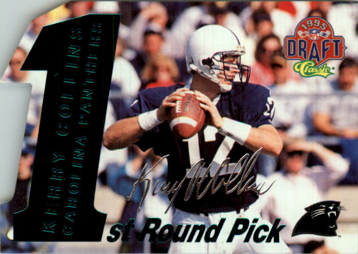 1995 Classic NFL Rookies Die Cuts Silver Signatures #5 Kerry Collins