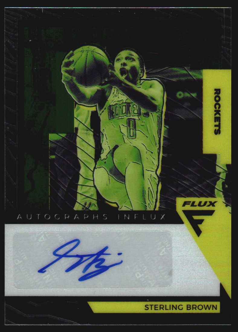 2020-21 Panini Flux Influx Autographs #16 Sterling Brown
