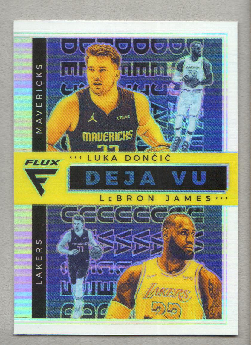 2020-21 Panini Flux Deja Vu Silver #17 LeBron James/Luka Doncic