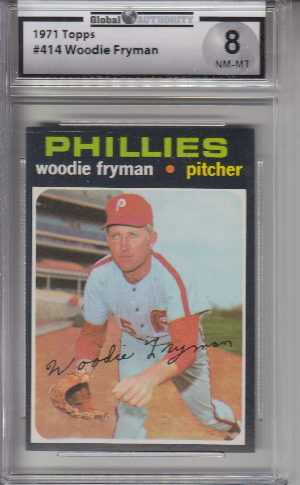1971 Topps #414 Woodie Fryman PHILLIES GAI 8 NM-MT Z15665