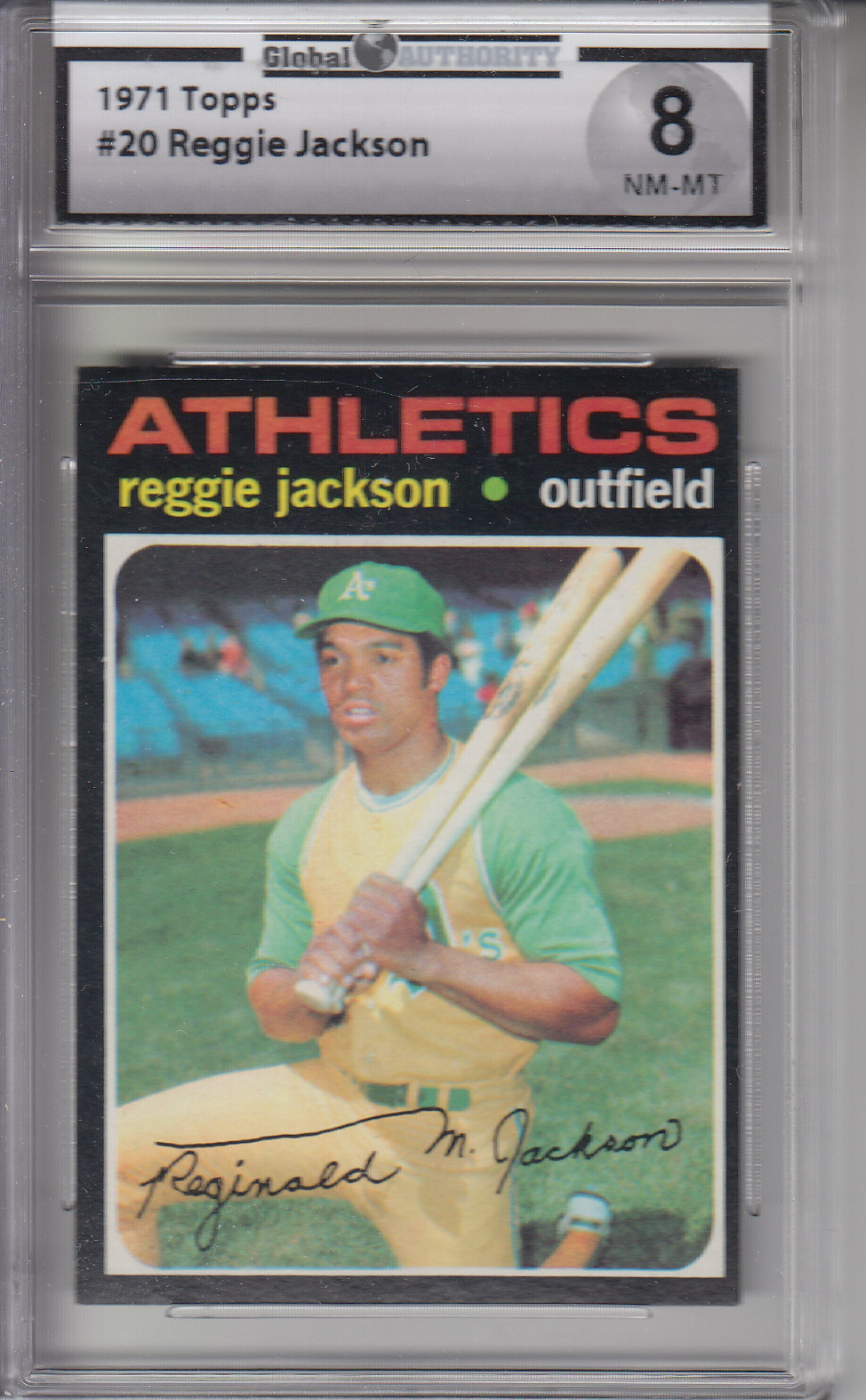 1971 Topps #20 Reggie Jackson ATHLETICS GAI 8 NM-MT Z15540