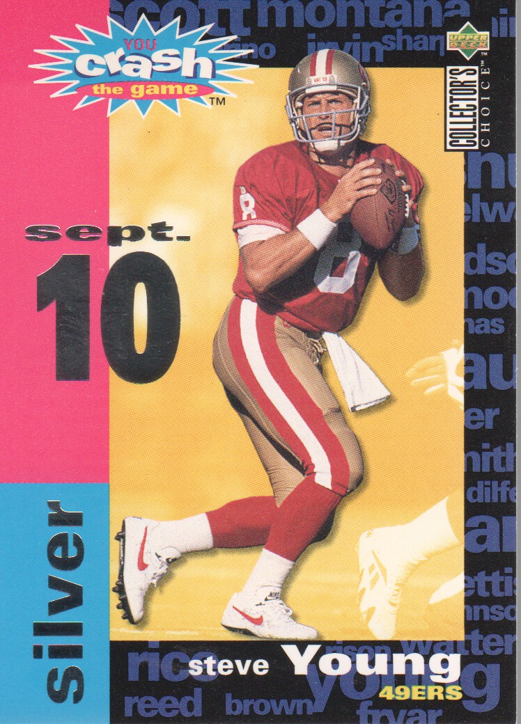 1995 Collector's Choice Crash The Game #C5A Steve Young