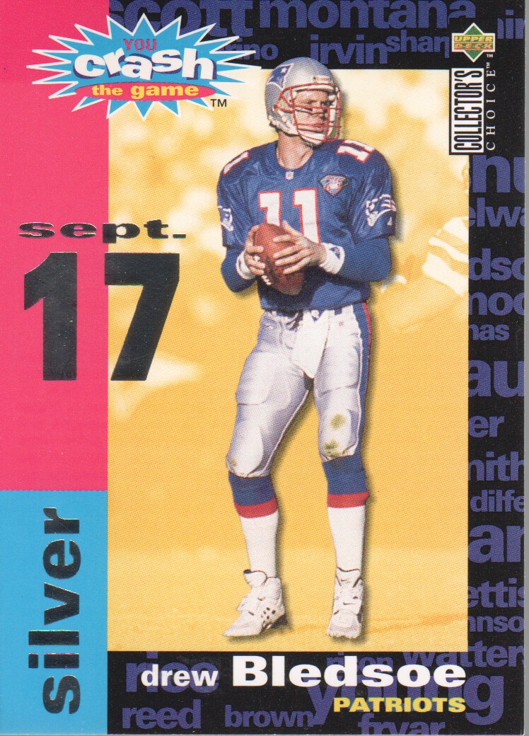 1995 Collector's Choice Crash The Game #C9B Drew Bledsoe 9/17 L