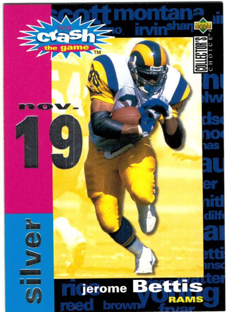 1995 Collector's Choice Update #U108 Steve Beuerlein - NM-MT