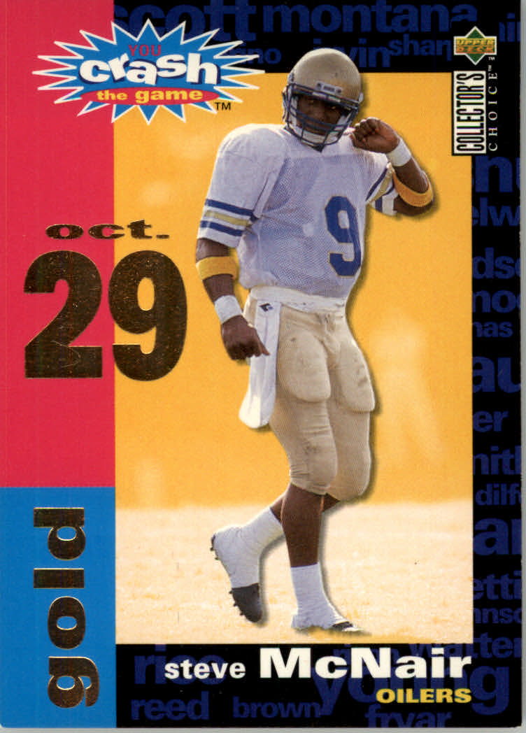 Steve McNair Football Card (Houston Oilers, QB) 1995 Classic Draft Rookie  #100